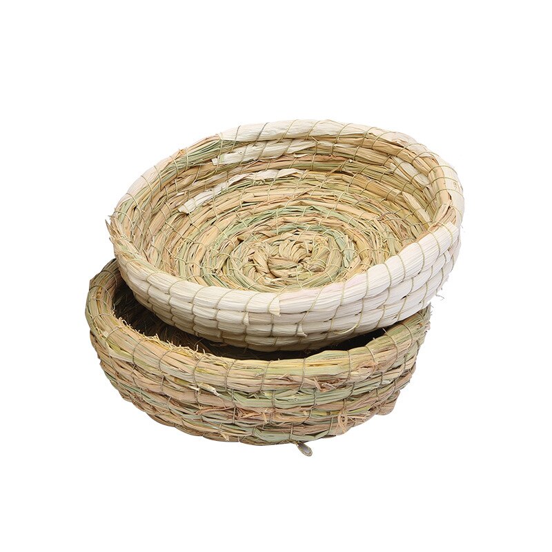 Rabbit Grass Chew Mat Hamster House Guinea Pig Cage Bed House Pad Pet Dog Cat made of high quality hay material
