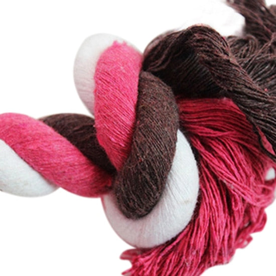 New Pet Supplies Puppy Dog Cotton Linen Braided Bone Rope Clean Molar Chew Knot Play Toy Large Small Dog Toys Pet Product