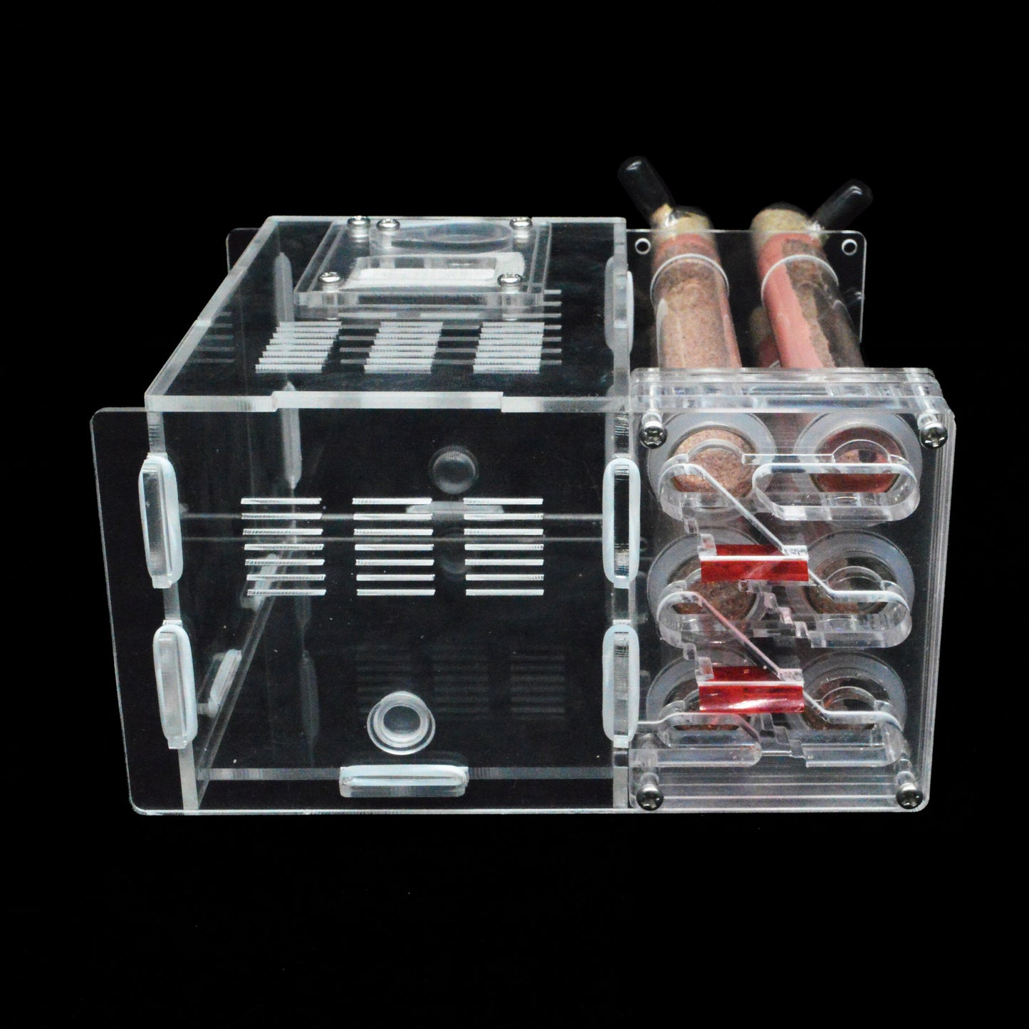 DIY ants farm house with Feeding Area Ant Nest Insect Workshop Pet Anthill with 6 Plaster Tubes 15*14.5*8.5cm
