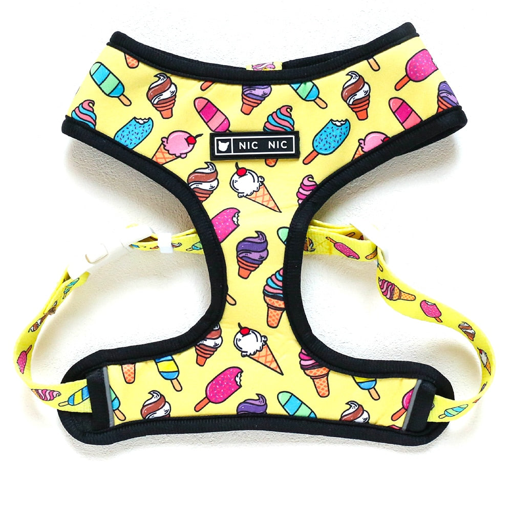 Pug Small Dog Harness No Pull Dog Vest Harness for Small Medium Dogs Breathable Pets Puppy French Bulldog Dog Harness Leash Set