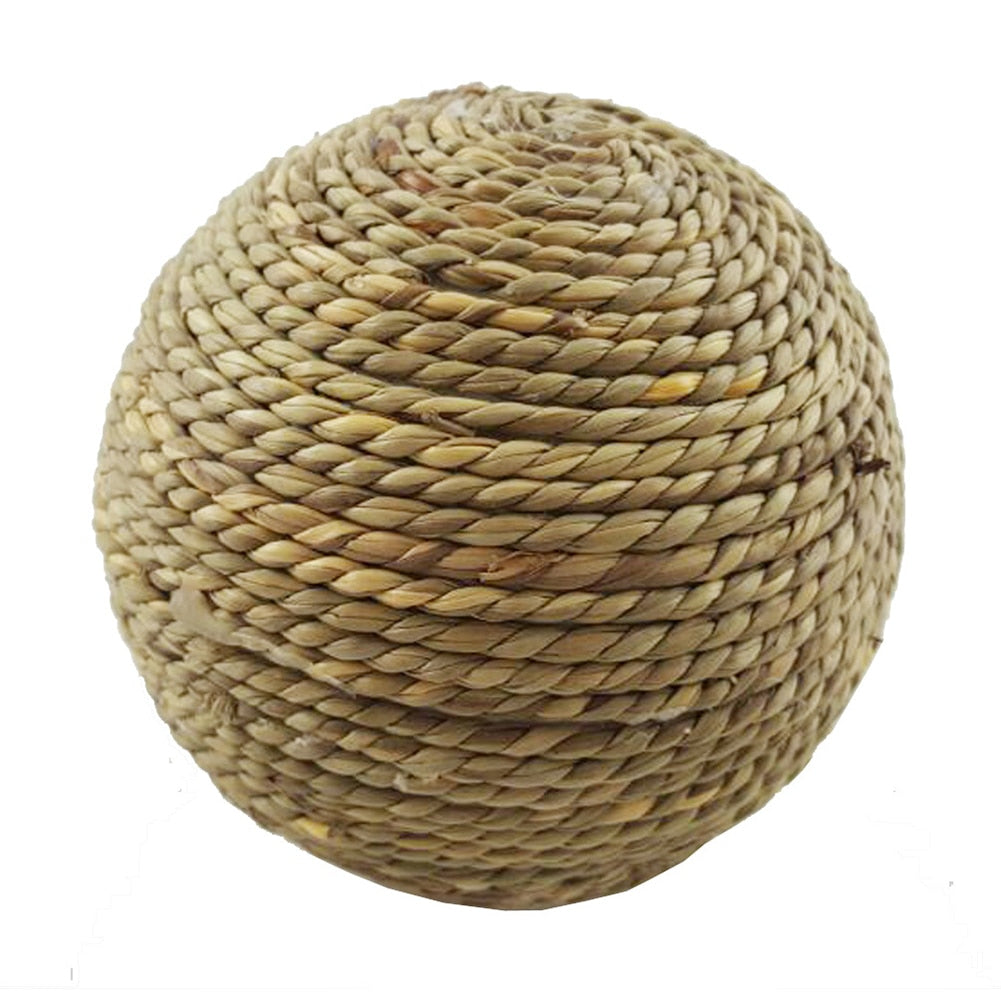 Natural Grass Ball Rabbit Games Funny Small Pet Product for Hamster Straw Rope Bunny Chewing Toy for Teeth Cleaning Dropshipping