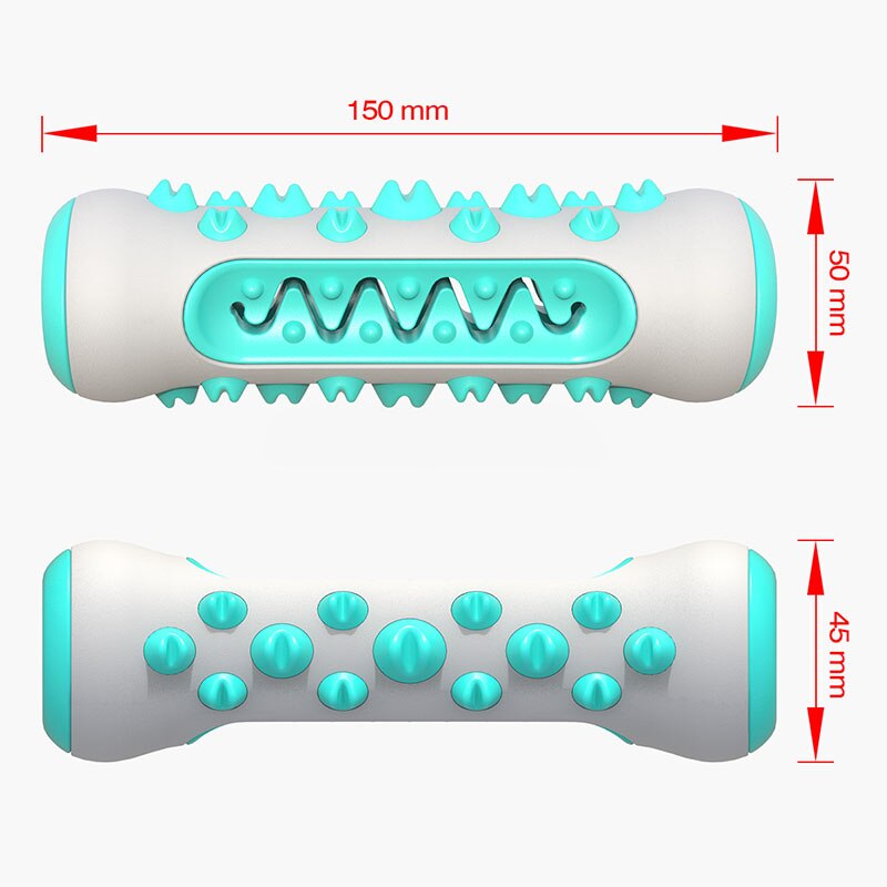 MySudui Multifunction Pet Dog Molar Bite Toy Tooth Cleaner Bone Dog Chew Cleaning Toothbrush Toys Bite Resistant Treat Dispenser