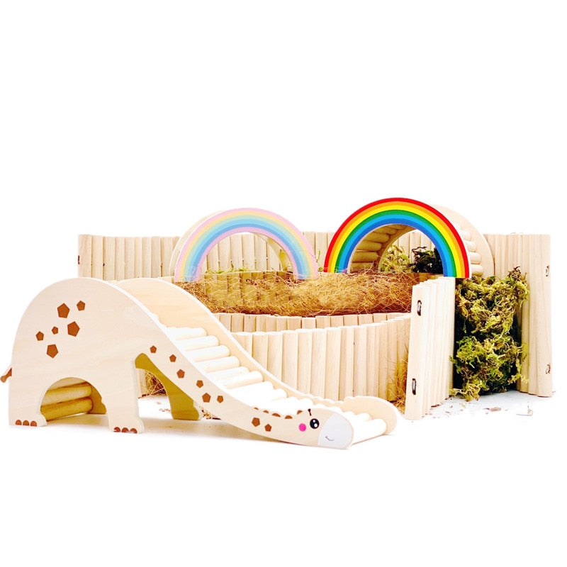 Wooden Hamster Toy Cork Grain Hamster Bedding Chipmunk Hamster Moss Hamster Cage Landscaping Supplies Small Animals Bedding