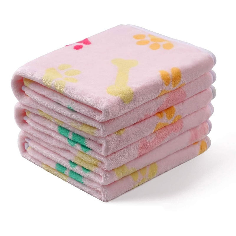 Benepaw Cozy Dog Blanket Winter Autumn Warm Lightweight Soft Fluffy Coral Fleece Cat Puppy Bed Mat Pet Sleeping Machine Washable