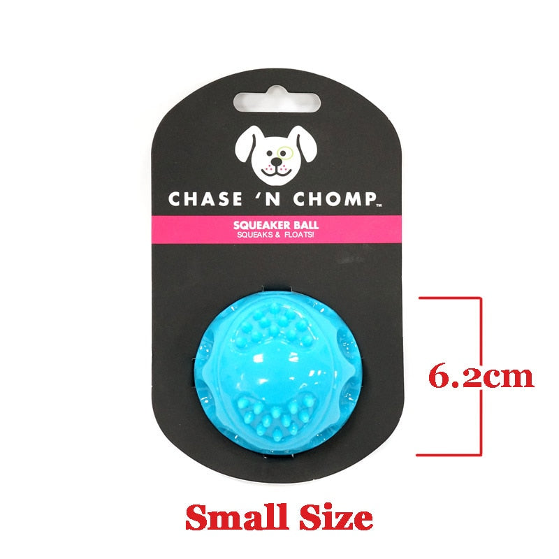 CAITEC Dog Toys Squeaking Bouncing Ball Durable Floatable Springy Pet Toys Squeaky Ball Bite Resistant for Small to Large Dogs