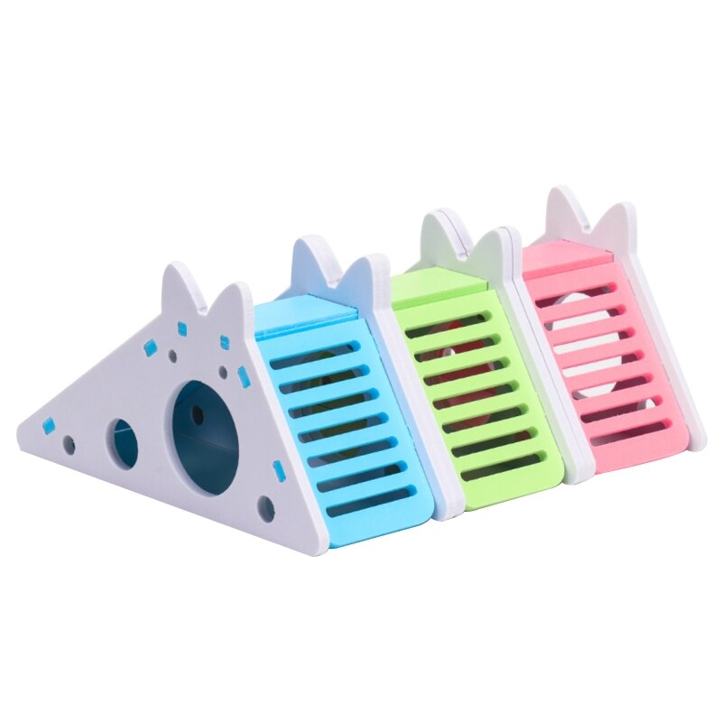 Lovely Rat House Cage Wooden Hamster Ladder Pet Small Animal Rabbit Hideout Exercise Toy