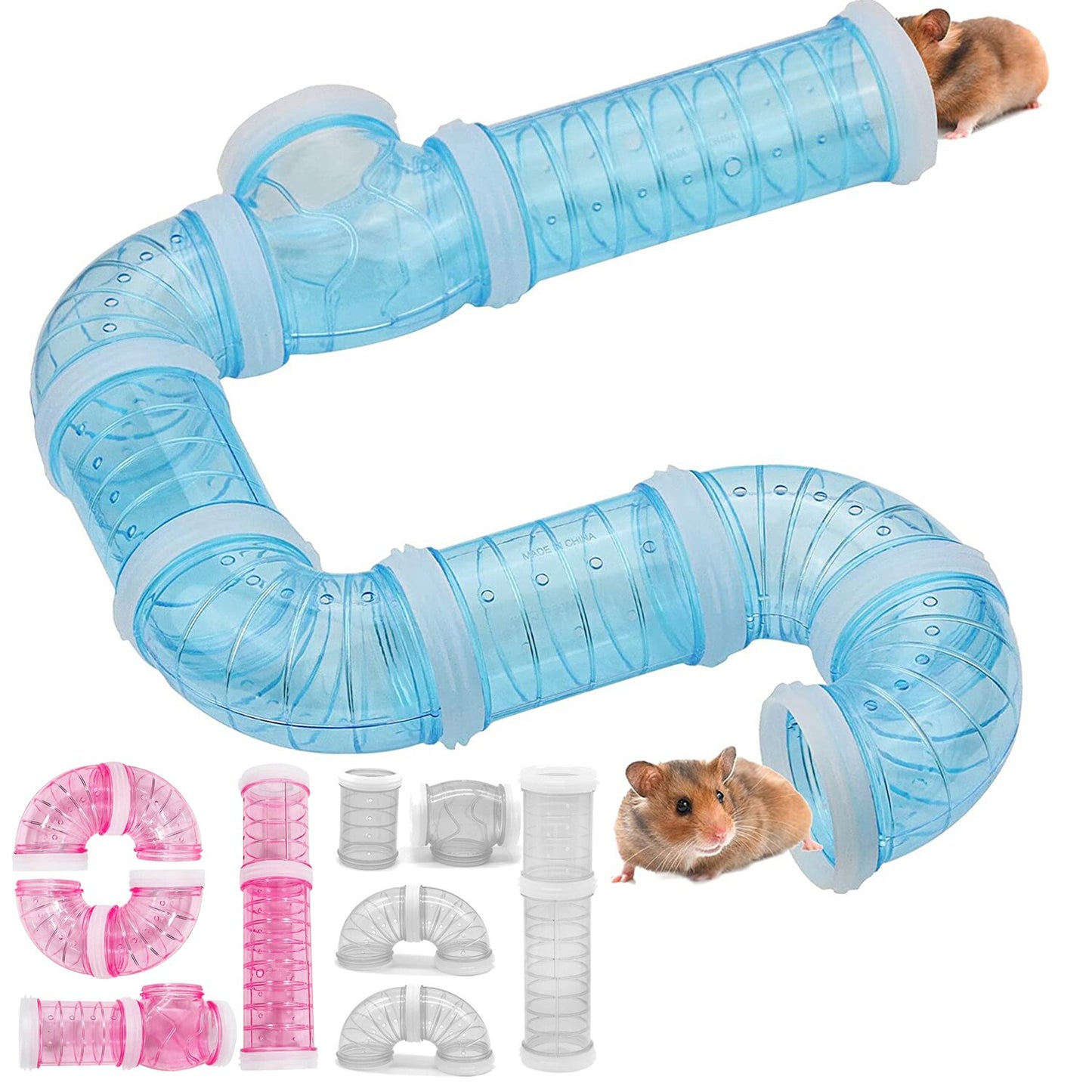 Hamster Tunnel Tube Toy Pet DIY Sports Playground Tunnel Excercise Toy For Mouse Hamster Small Animals Cage Accessories