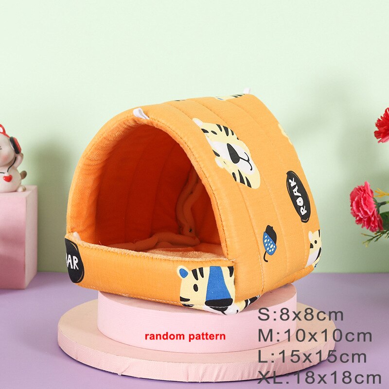 Mini Soft Animal Hammock Nest Ferret Rabbit Guinea Pig Rat Hamster Mice Bed Toy Warmer Cushion House Cave Pets Supplies