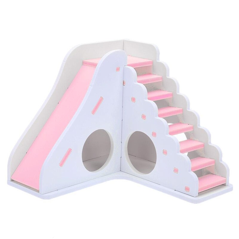 Luxurious Hamster House Swing Toy Slide Hamsters Nest Loft Bed Cage Nest Type Hedgehog Pet Castle Climbing Toys Small Pet House