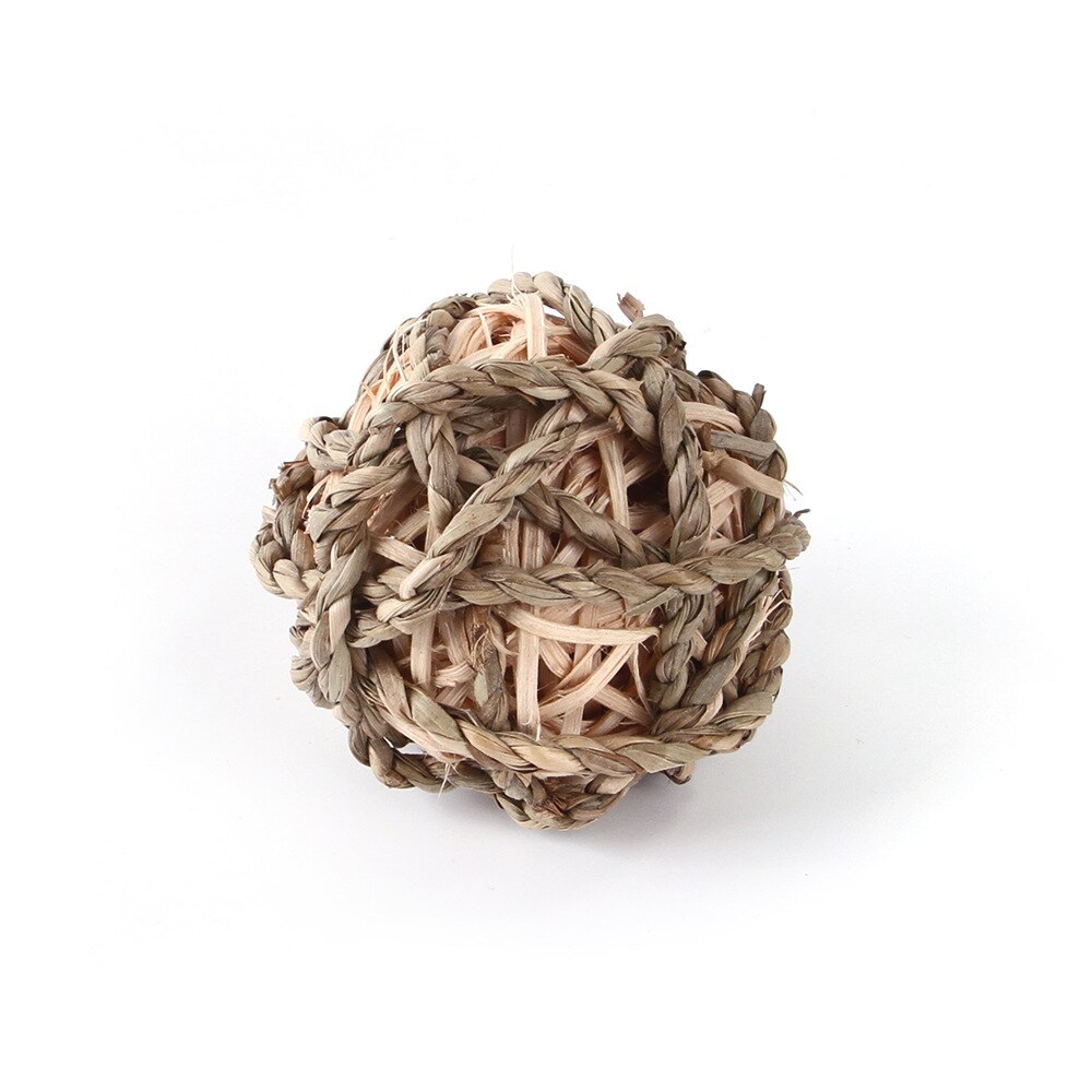 Pet Straw Molars Toy Woven Ball Hamster Chew Toy Corn Carrot Bite Grind Teeth Toys For Rabbit Tooth Cleaning Pet Supplies Hot