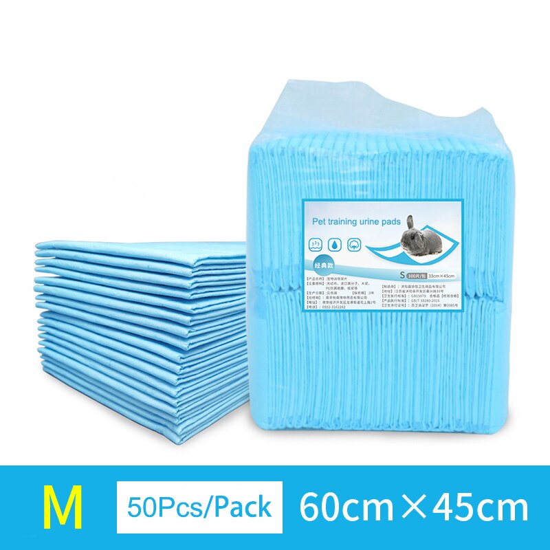 Pet Training Urine Pads Rabbit Cage Mat Dog Diaper Disposable Cleaning Supplies Quick Dry Absorbent Pad For Small Animals Bunny
