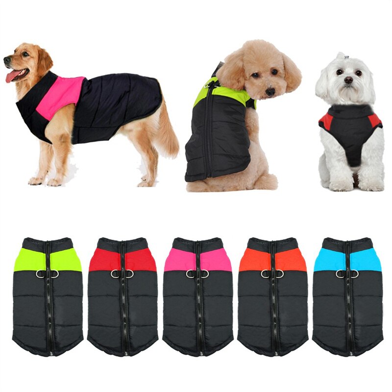 S-5XL Winter Warm Dog Clothes Waterproof Outfit Vest Winter Clothes for Pets Small Big Dogs acket Coat Padded Jacket Windproof