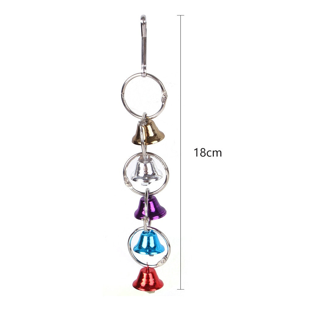 Parrot Bird Toys Accessories Articles Parakeet Cockatiels Bite Chew Toy For Parrot Training Budgie Toy Swing Ball Bell Standing
