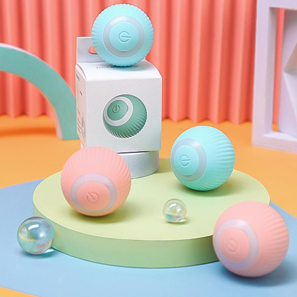 Silicone Cat Ball Toys Type-c Charging Smart Automatical Interactive Training Cat Toys Pet Accessories