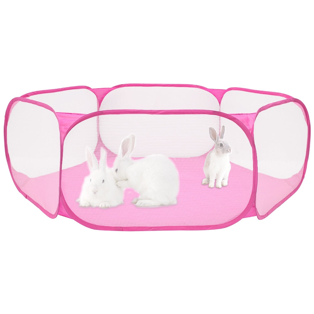 Portable Pet Cat Dog Cage Tent Playpen Folding Fence For Hamster Hedgehog Small Animals Breathable Puppy Cat Rabbit Guinea Pig
