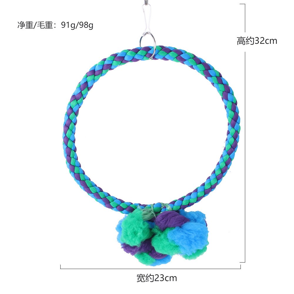 Parrot Bird Toys Accessories Articles Parakeet Cockatiels Bite Chew Toy For Parrot Training Budgie Toy Swing Ball Bell Standing