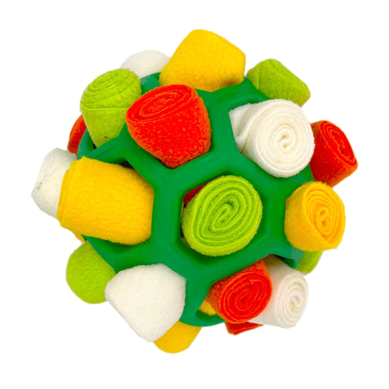 Dog Sniffing Ball Puzzle Interactive Toy Portable Pet Snuffle Ball Encourage Training Educational Pet Slow Feeder Dispensing Toy