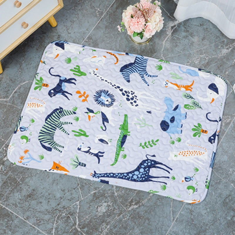 Pet Cute Multi-pattern Cage Mat Rabbit Rest Pad Guinea Pig Floor Mat Cat Non-slip Re-washable Pad Small Animal Summer Supplies