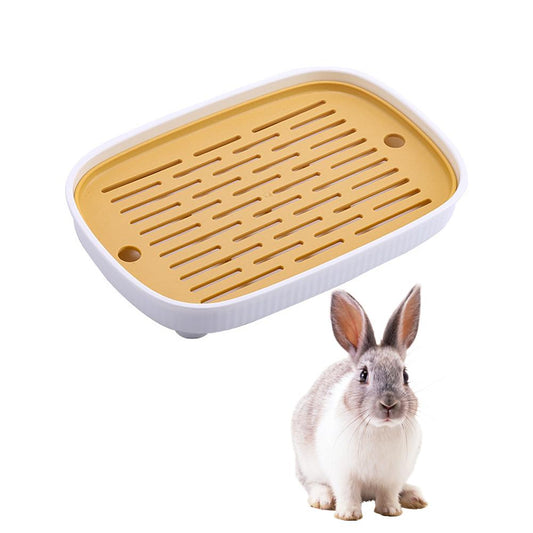 Double-layer Toilet Anti-overturning Litter Box Trainer Pet Cleaning Supplies For Hamster Rabbit Chinchilla Guinea Pig