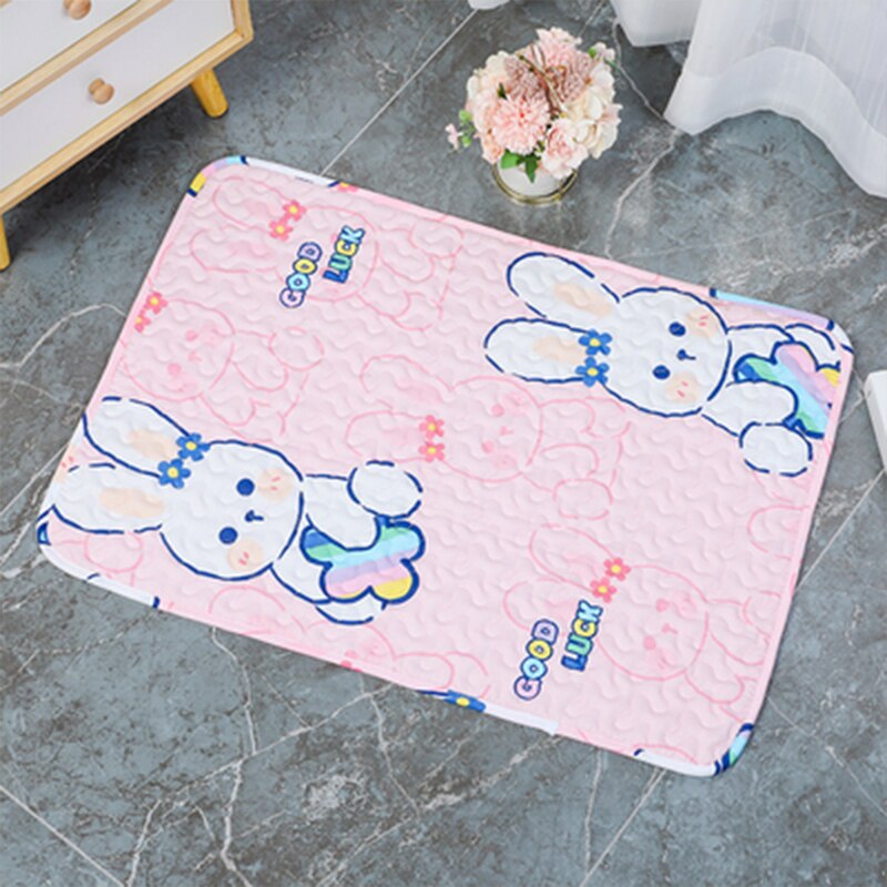 Pet Cute Multi-pattern Cage Mat Rabbit Rest Pad Guinea Pig Floor Mat Cat Non-slip Re-washable Pad Small Animal Summer Supplies