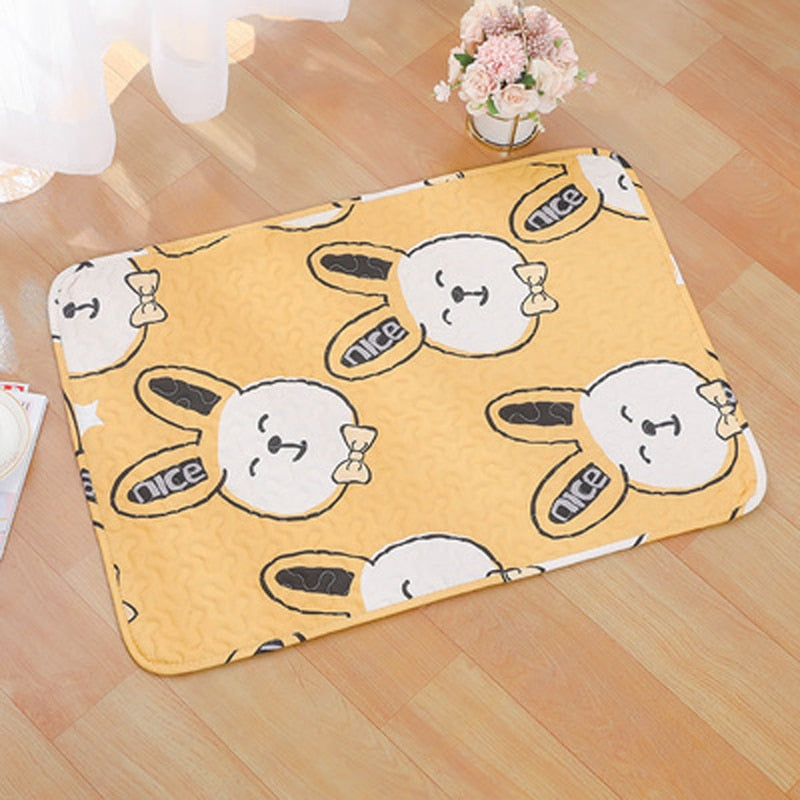Pet Cute Multi-pattern Cage Mat Rabbit Rest Pad Guinea Pig Floor Mat Cat Non-slip Re-washable Pad Small Animal Summer Supplies
