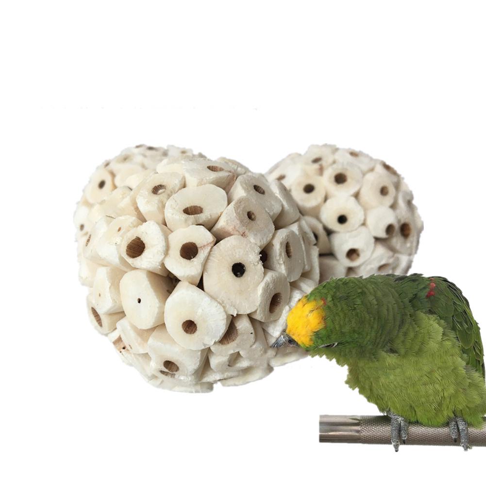 Natural Sola Balls Soft Chew Foraging Bird Toy For Rabbit Parrots Chinchillas Hamster Guinea Pig