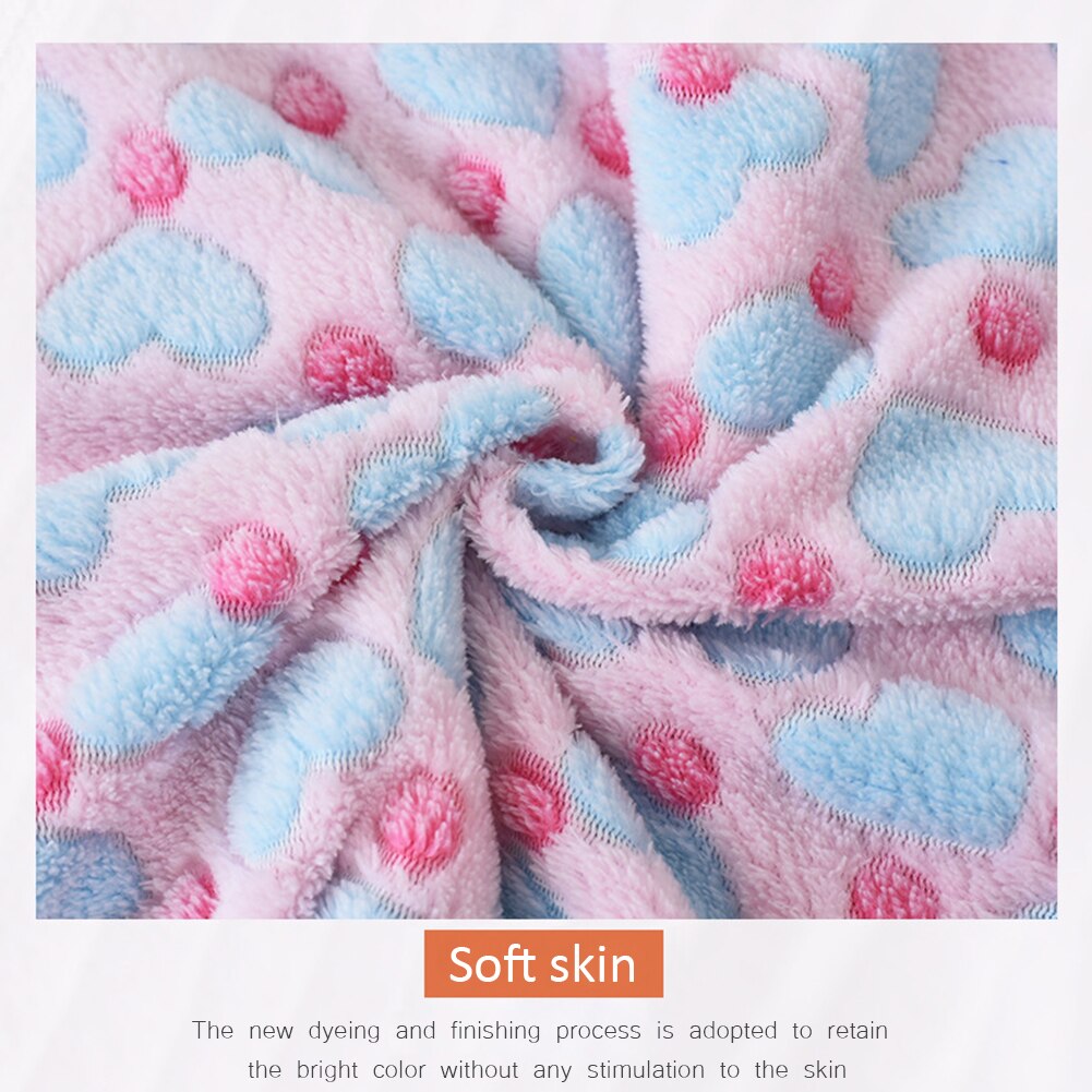 Rabbit Pet Sleeping Bed Mat Small Animals Fleece Pad Winter Thick Warmer Mattress Hamster Nest Cute Home House Pet Warmer Supply