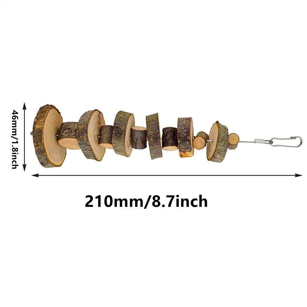 Rabbit Chewing Wooden Toys Rabbit Hanging Toys Hamsters Molar Toys Small Pet Teeth Improve Accessory Pet Teeth Grinding Toys