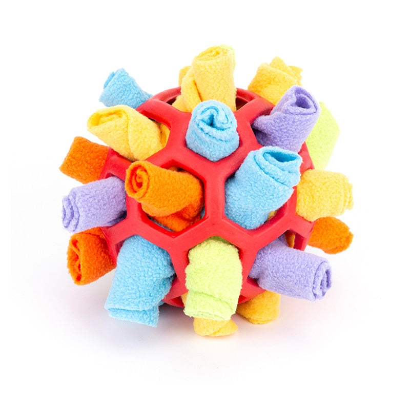 Dog Sniffing Ball Puzzle Interactive Toy Portable Pet Snuffle Ball Encourage Training Educational Pet Slow Feeder Dispensing Toy
