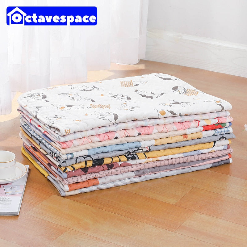 Pet Cute Multi-pattern Cage Mat Rabbit Rest Pad Guinea Pig Floor Mat Cat Non-slip Re-washable Pad Small Animal Summer Supplies