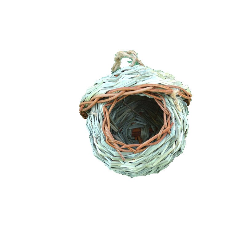 Handwoven Straw Bird Nest Breathable Warm Bird's Cage Outdoor Garden Decoration Grass Lair Pet Accessories Hanging Nest 2023 New