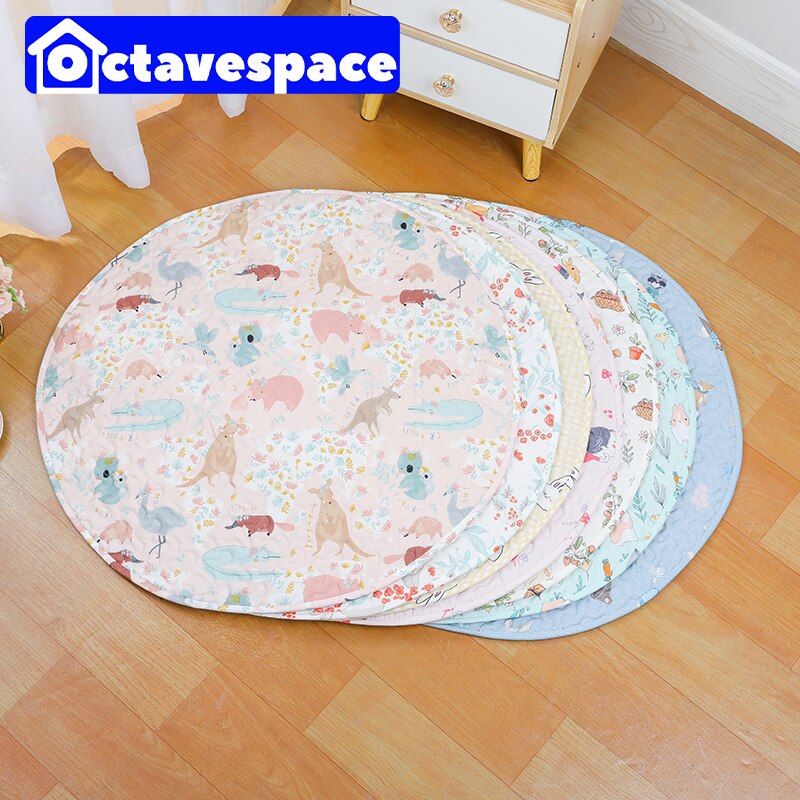 Rabbit Round Floor Mat Pet Tent Round Pad Sleeping Blanket Indoor Bunny Cage Lying Mat Kitten Puppy Play Mat Guinea Pig Pet Item
