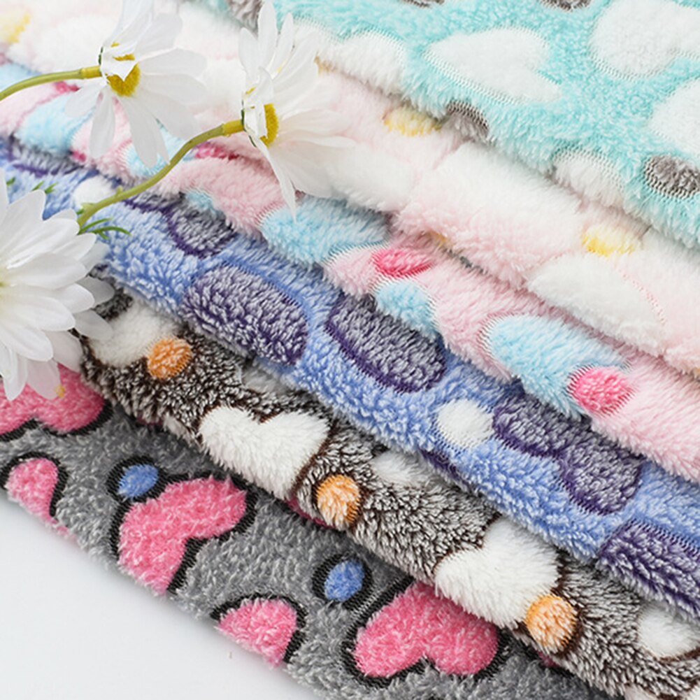 Rabbit Pet Sleeping Bed Mat Small Animals Fleece Pad Winter Thick Warmer Mattress Hamster Nest Cute Home House Pet Warmer Supply