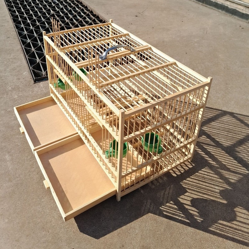 Super Large Bamboo Bird Cock Cage 50cm Handmade Breathable Bird Nest Traditional Chinese Folk Crafts Pet Product Bird House