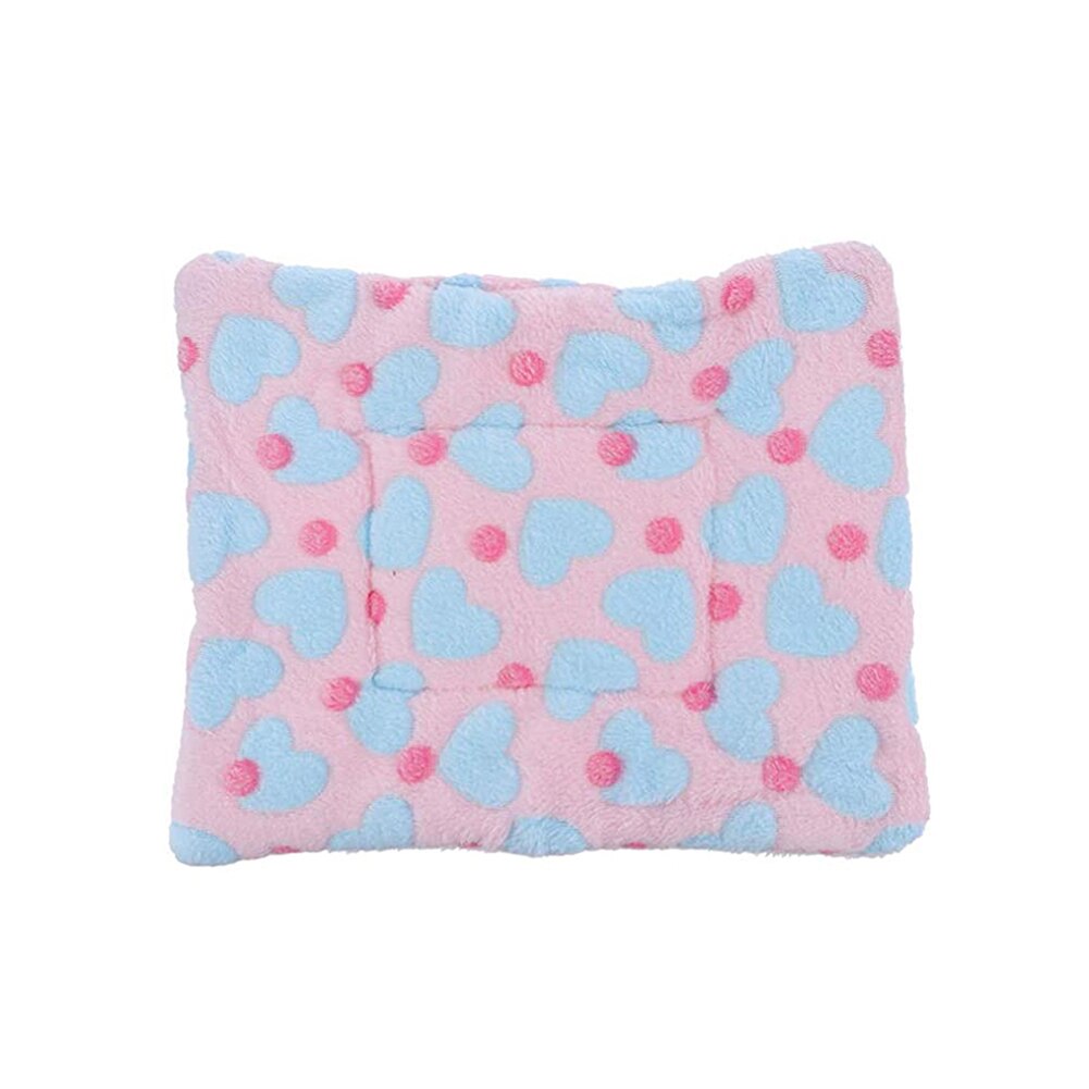 Rabbit Pet Sleeping Bed Mat Small Animals Fleece Pad Winter Thick Warmer Mattress Hamster Nest Cute Home House Pet Warmer Supply