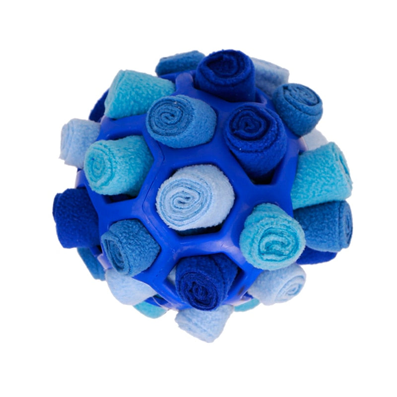 Dog Sniffing Ball Puzzle Interactive Toy Portable Pet Snuffle Ball Encourage Training Educational Pet Slow Feeder Dispensing Toy