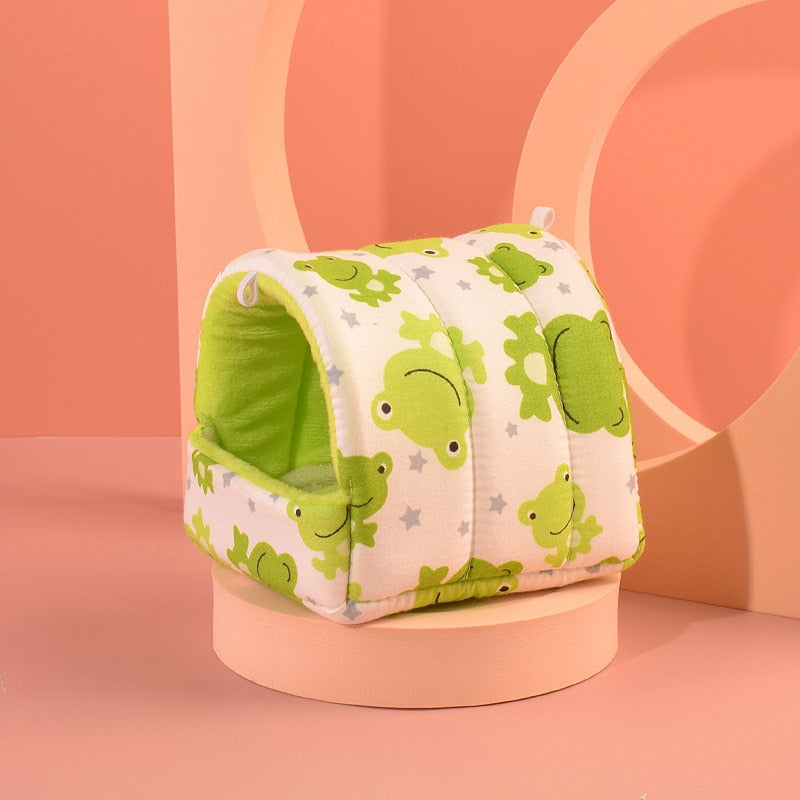 Mini Soft Animal Hammock Nest Ferret Rabbit Guinea Pig Rat Hamster Mice Bed Toy Warmer Cushion House Cave Pets Supplies