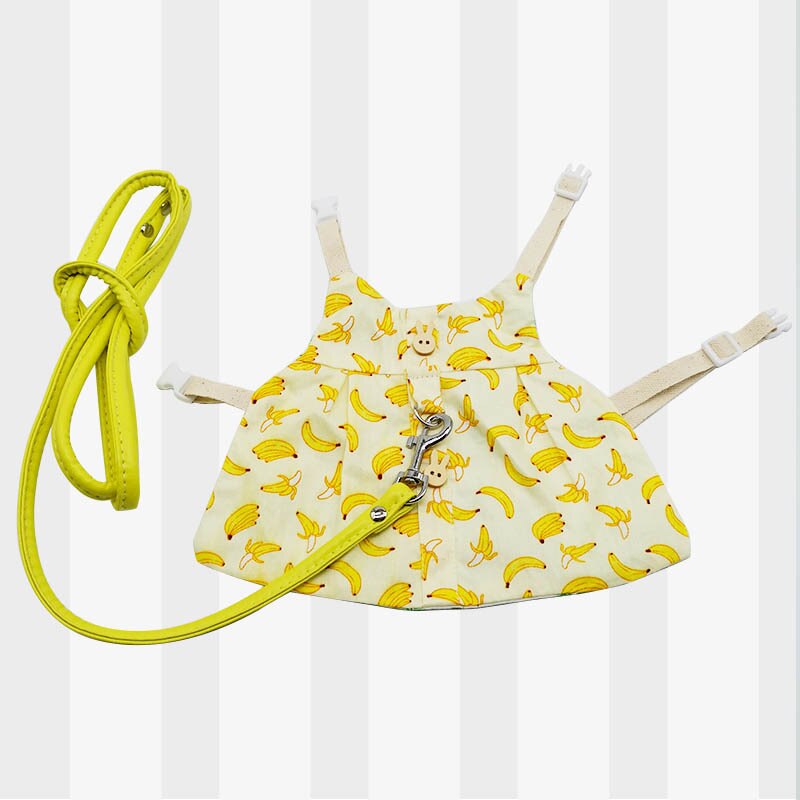 Cute Bunny Pet Vest Accessories Outdoor Leash Rabbit Clothes Harness Strap Leash for Rabbit Dress Clothes Harness for Rabbit