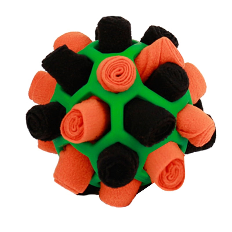 Dog Sniffing Ball Puzzle Interactive Toy Portable Pet Snuffle Ball Encourage Training Educational Pet Slow Feeder Dispensing Toy