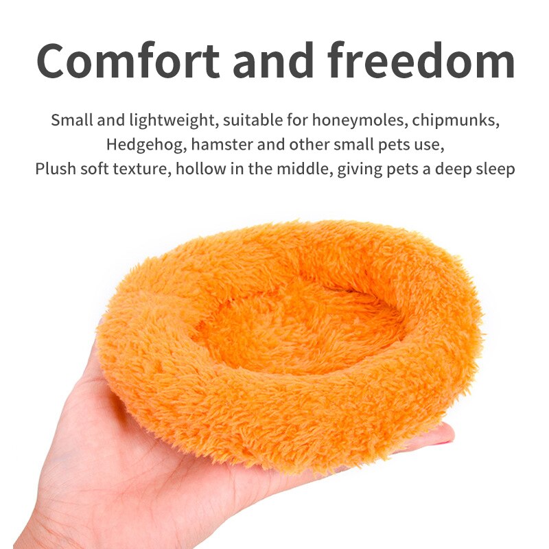 Soft Small Animal Bed Nest Thick Warm Bed Guinea Pig Chinchilla Rat Rabbit Bed Cage Nest House Breathable Cushion Sleeping Mat