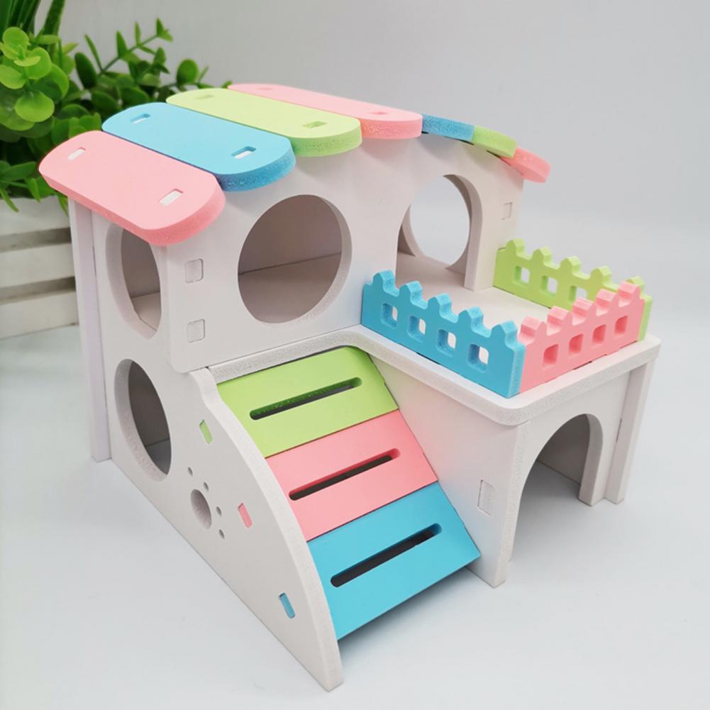 Hamster Hut Safe Mouse Nest House Toy Living Hut Pet Hideout House Hamster Hideout Accessories Toy Pet Toy