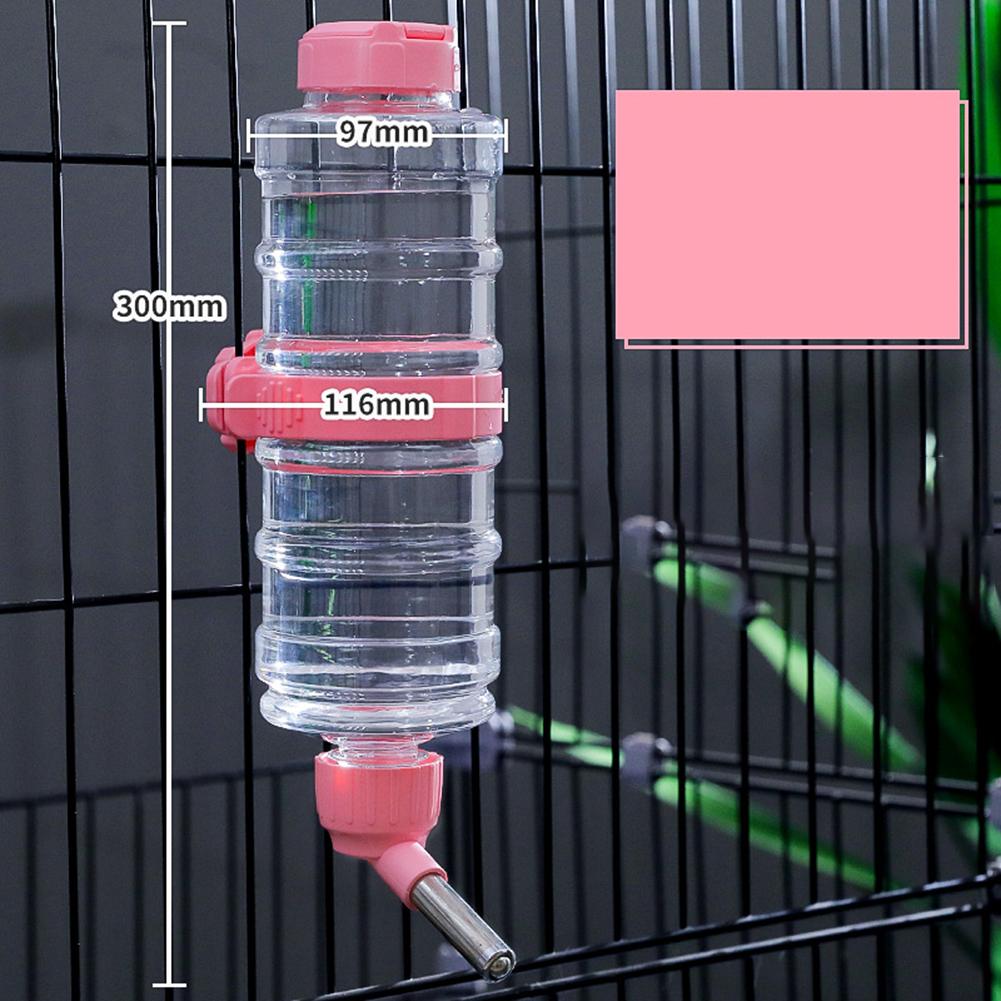 Pet Cage Automatic Water Drinker 1300ml 473ml Dog Cat Drinking Fountain Small Pets Hanging Drinking Bottle Dispenser Pet Supplie
