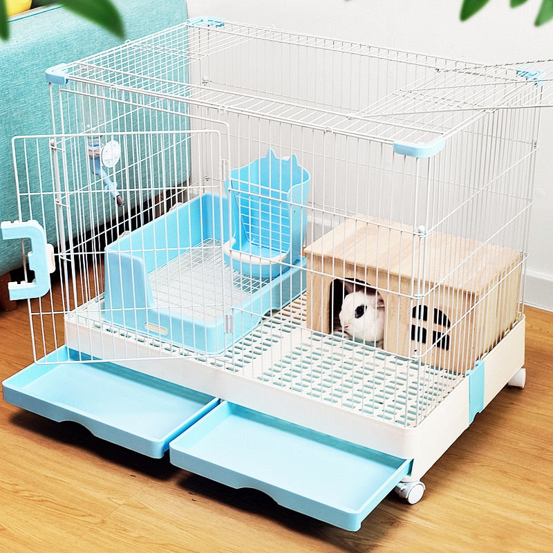 Solid Wood Rabbit Shelter Thick Wooden House That Can Be Bitten Chinchilla Guinea Pig Small Pet Cabin Small Pet Shelter