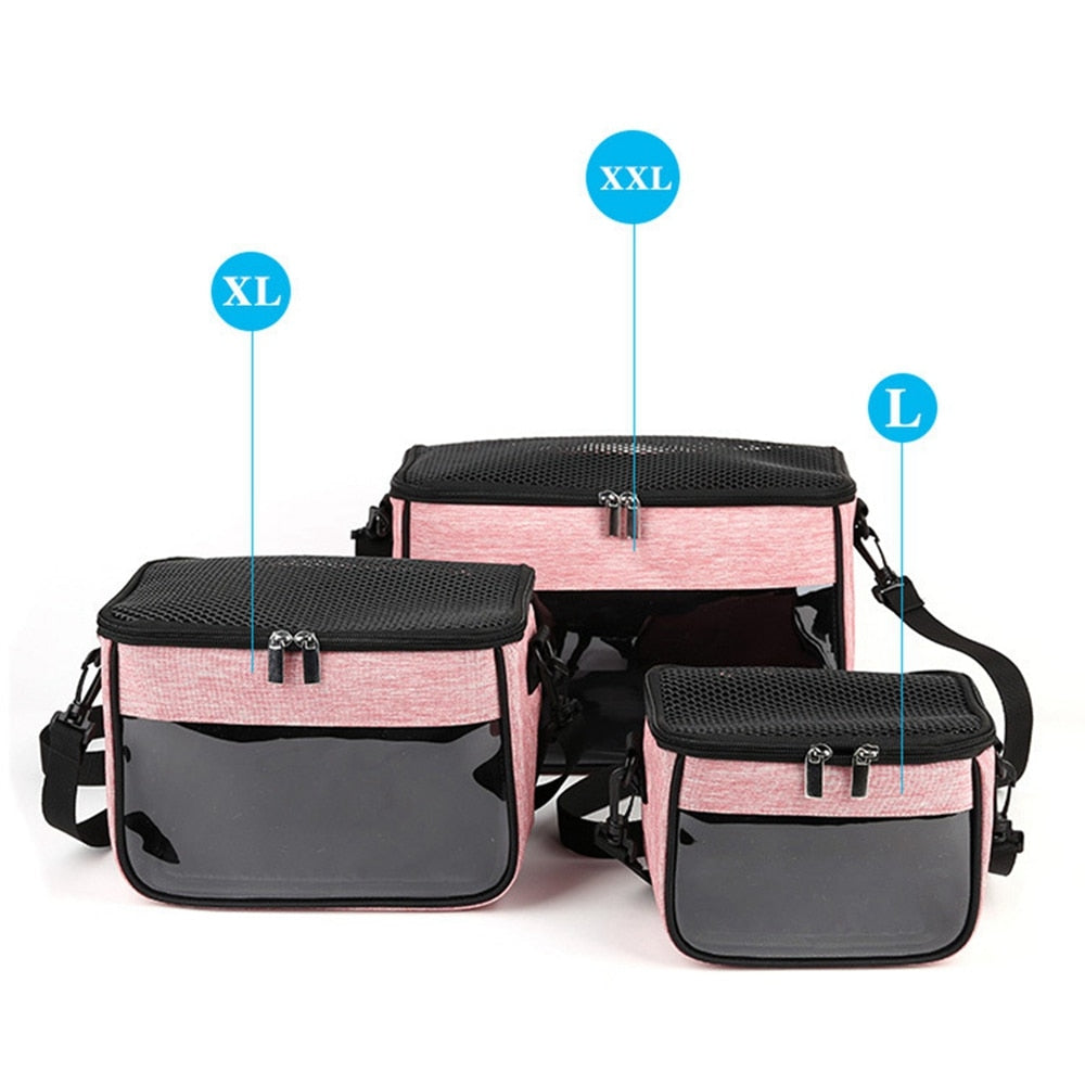 Pet Hamster Carrier Lightweight Parrot Cage Portable Rabbit Backpack Lizard Bag Hamster Nest for Small Animals Pet Accessory