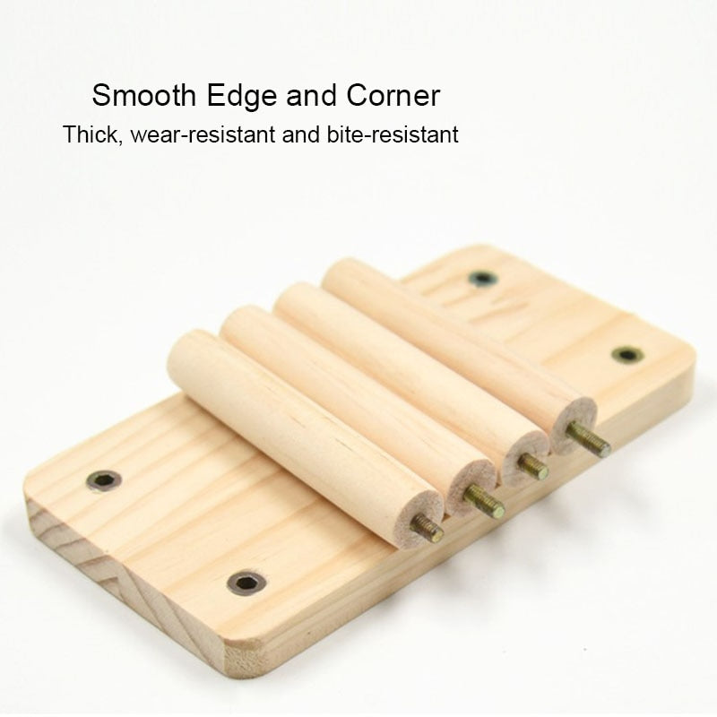 1pc Functional Wooden Hamster House Desk Platform Pet Stand Toy Station Board Pet Products Hamster Cage Golden Bear Toy Supplies