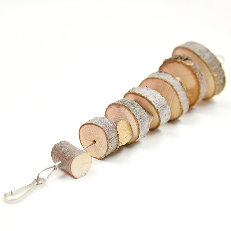 Rabbit Chewing Wooden Toys Rabbit Hanging Toys Hamsters Molar Toys Small Pet Teeth Improve Accessory Pet Teeth Grinding Toys