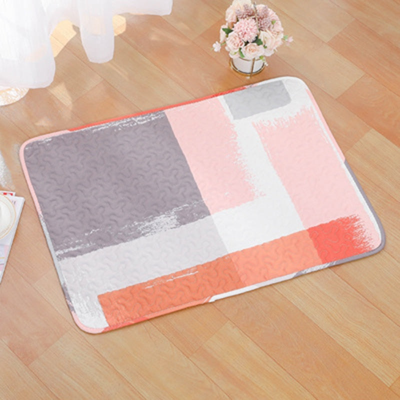Pet Cute Multi-pattern Cage Mat Rabbit Rest Pad Guinea Pig Floor Mat Cat Non-slip Re-washable Pad Small Animal Summer Supplies