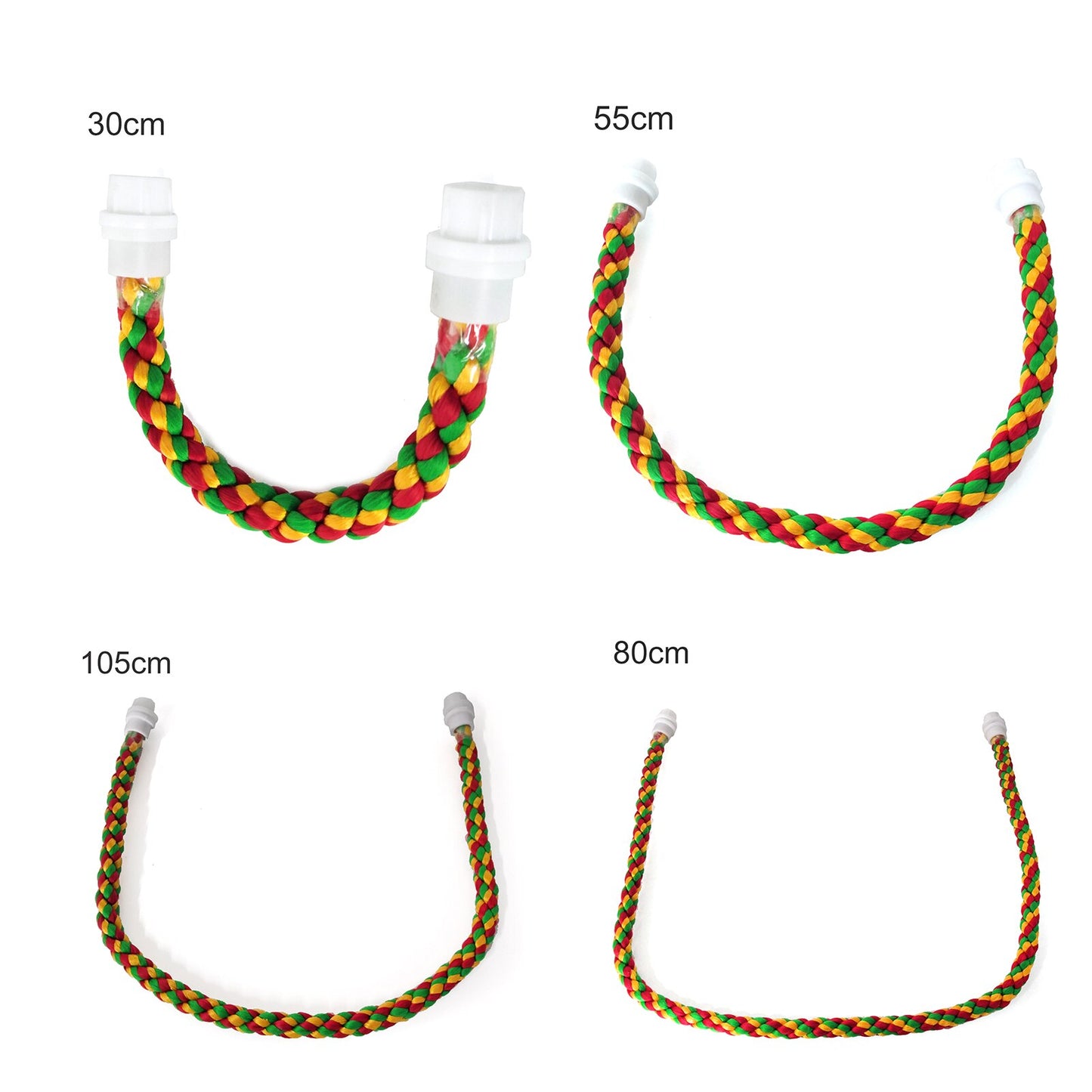 Bird Bite Toy Multi-color Parrot Standing Woven Rope Toy Bird Chew Toy Bendable Pet Parrot Standing Perches For Parakeet