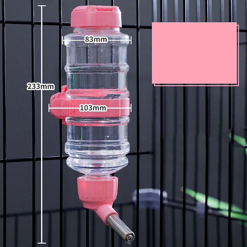 Pet Cage Automatic Water Drinker 1300ml 473ml Dog Cat Drinking Fountain Small Pets Hanging Drinking Bottle Dispenser Pet Supplie