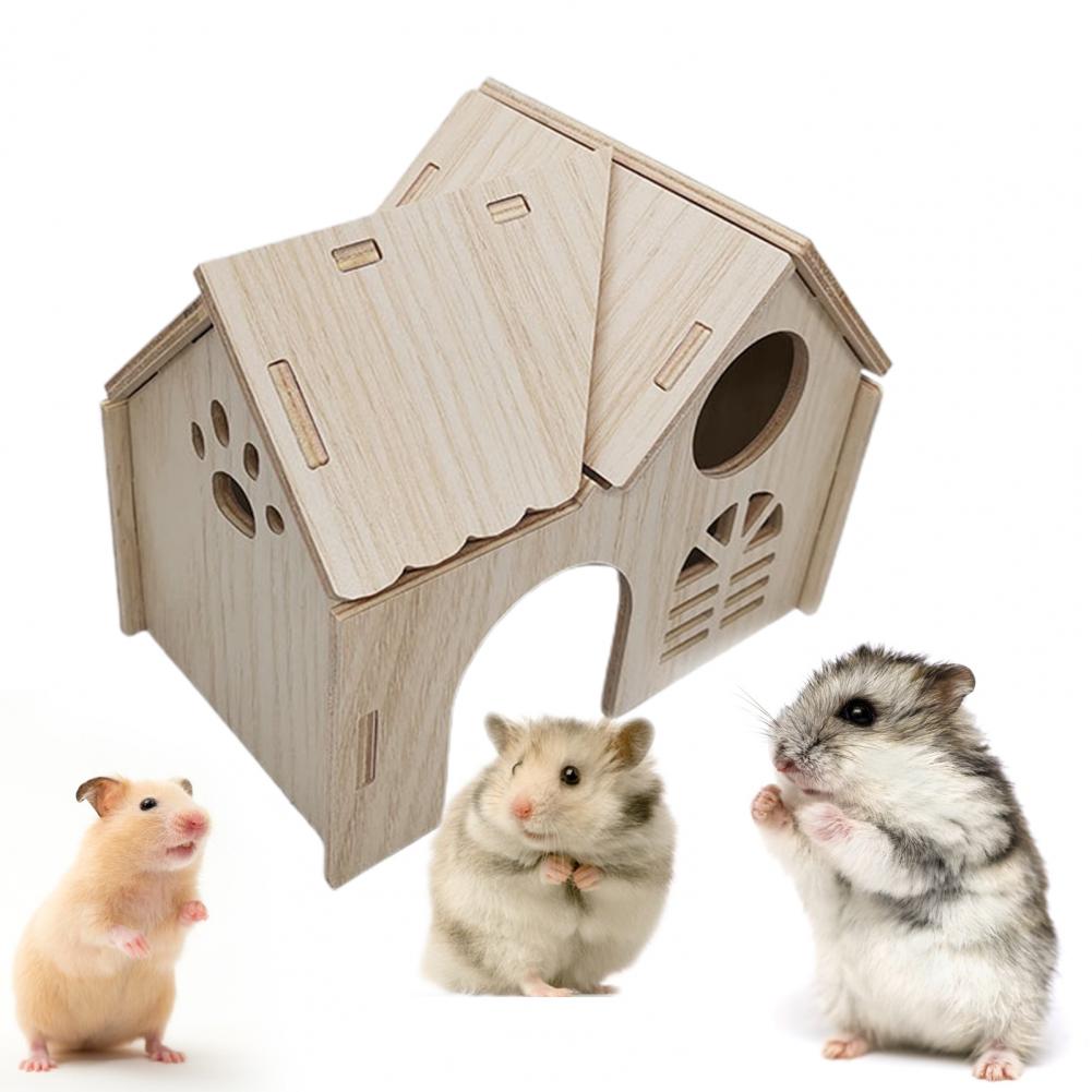 Practical Guinea Pig Hamster Hideout House Hamster Toy Lightweight Play